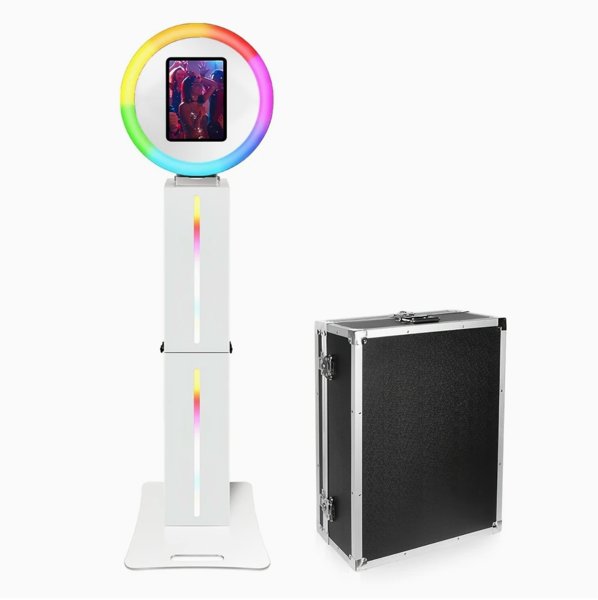 LumaGlow™ LED Photo Booth with Printer-Ready Setup + Travel Case